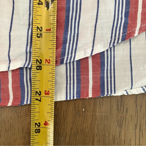 Grayson The Hero Striped Red White Blue Button Shirt‎ Women's Size 1 XS - Picture 8 of 8
